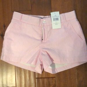 NWT LAUREN JAMES WHITE AND PINK STRIPE SHORTS!